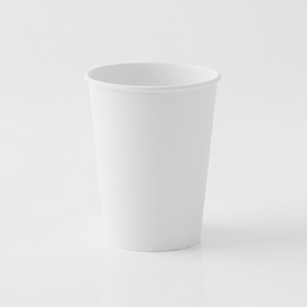 16 oz white disposable paper cup