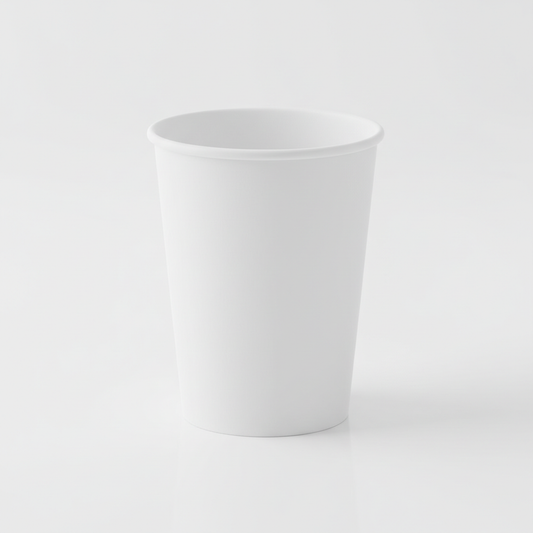 16 oz white disposable paper cup