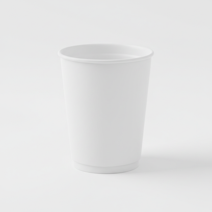 10 oz white disposable paper cup