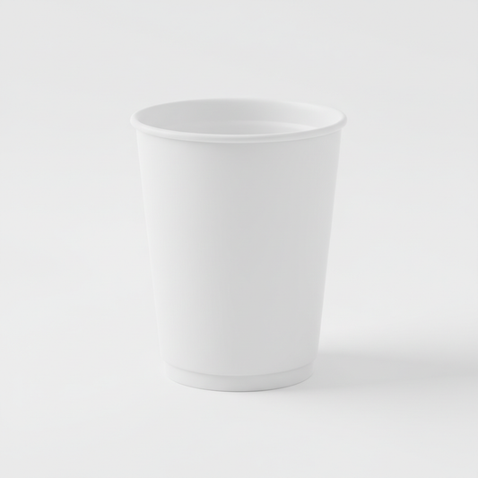 10 oz white disposable paper cup