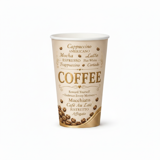 10oz disposable paper coffee cup without lid