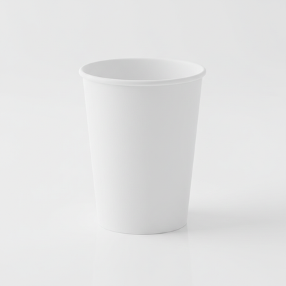 16 oz white disposable paper cup